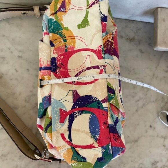 COACH Stamped Signature C Duffle Hobo Crossbody Shoulder Bag 31183E - Picture 15 of 17